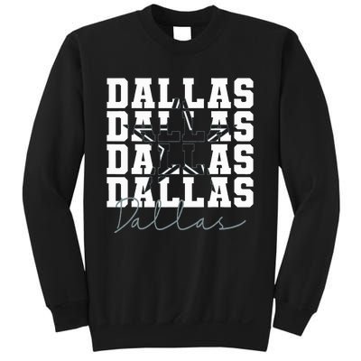 Dallas TX Vintage Sports Navy Sweatshirt