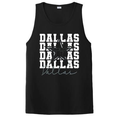 Dallas TX Vintage Sports Navy PosiCharge Competitor Tank