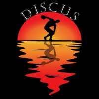 Discus Throw Vintage Sunset Discus Thrower Discus Athlete Apron