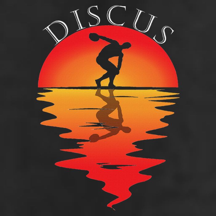Discus Throw Vintage Sunset Discus Thrower Discus Athlete Hat