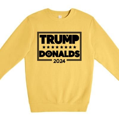 Donalds Trump Voter Clothing 2024 Election Gift Premium Crewneck Sweatshirt