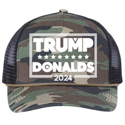 Donalds Trump Voter Clothing 2024 Election Gift Retro Rope Trucker Hat Cap