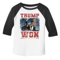 Donald Trump Wins Us Presidency Trump Won 2024 Presidential Election Toddler Fine Jersey T-Shirt