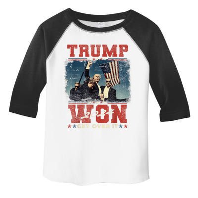 Donald Trump Wins Us Presidency Trump Won 2024 Presidential Election Toddler Fine Jersey T-Shirt