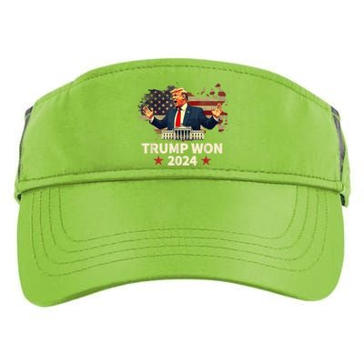 Donald Trump Wins Us Presidency Trump Won 2024 Presidential Election Adult Drive Performance Visor