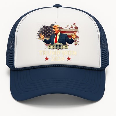 Donald Trump Wins Us Presidency Trump Won 2024 Presidential Election Trucker Hat