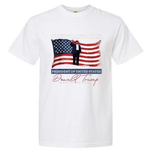 Donald Trump Wins Us Presidency Trump Won 2024 Usa President Garment-Dyed Heavyweight T-Shirt