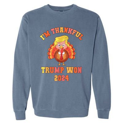 Donald Trump Wins Us Presidency Trump Won 2024 Usa President Garment-Dyed Sweatshirt