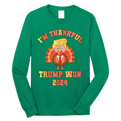 Donald Trump Wins Us Presidency Trump Won 2024 Usa President Long Sleeve Shirt