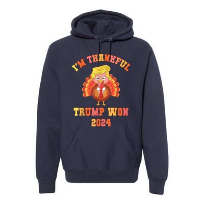 Donald Trump Wins Us Presidency Trump Won 2024 Usa President Premium Hoodie