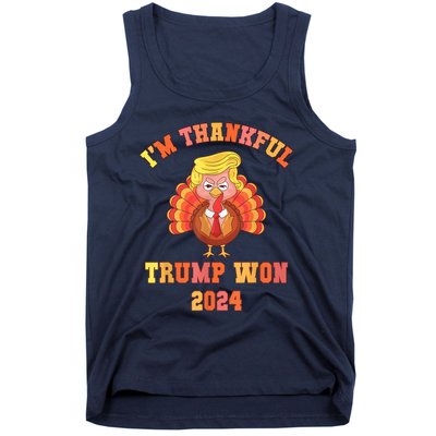 Donald Trump Wins Us Presidency Trump Won 2024 Usa President Tank Top