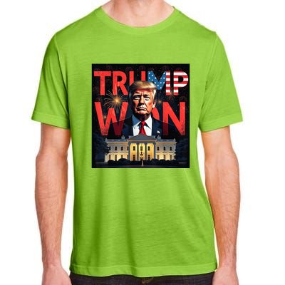 Donald Trump Wins Us Presidency Trump Won 2024 Usa President Adult ChromaSoft Performance T-Shirt