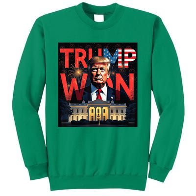 Donald Trump Wins Us Presidency Trump Won 2024 Usa President Sweatshirt