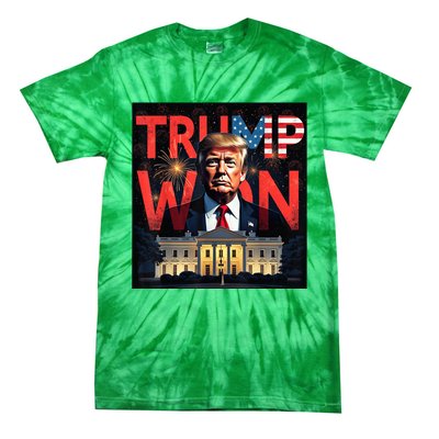 Donald Trump Wins Us Presidency Trump Won 2024 Usa President Tie-Dye T-Shirt