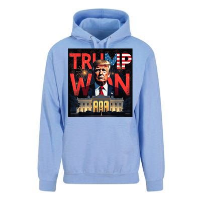 Donald Trump Wins Us Presidency Trump Won 2024 Usa President Unisex Surf Hoodie