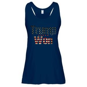 Donald Trump Wins Us Presidency Trump Won 2024 Usa President Ladies Essential Flowy Tank