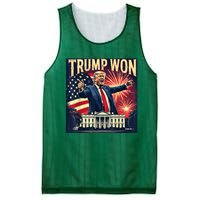 Donald Trump Wins Us Presidency Trump Won 2024 Usa President Mesh Reversible Basketball Jersey Tank