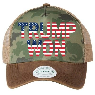 Donald Trump Won 2024 Election Republican Win Trump Won 2024 Legacy Tie Dye Trucker Hat