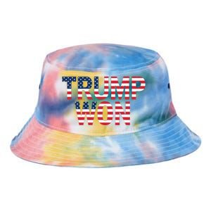 Donald Trump Won 2024 Election Republican Win Trump Won 2024 Tie Dye Newport Bucket Hat