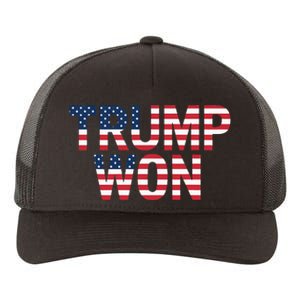 Donald Trump Won 2024 Election Republican Win Trump Won 2024 Yupoong Adult 5-Panel Trucker Hat