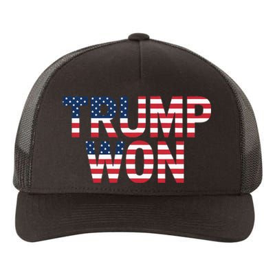 Donald Trump Won 2024 Election Republican Win Trump Won 2024 Yupoong Adult 5-Panel Trucker Hat