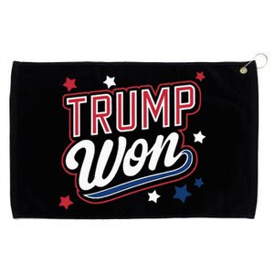 Donald Trump Won 2024 Election Republican Win Trump Won 2024 Grommeted Golf Towel