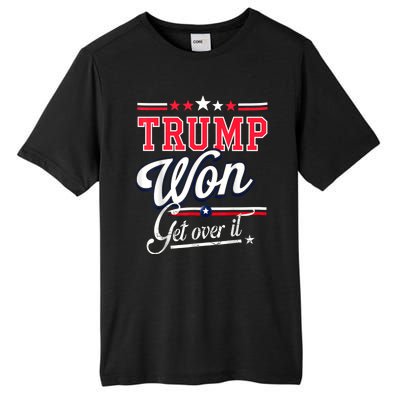 Donald Trump Won Get Over It 2024 Trump Won Election 2024 Tall Fusion ChromaSoft Performance T-Shirt