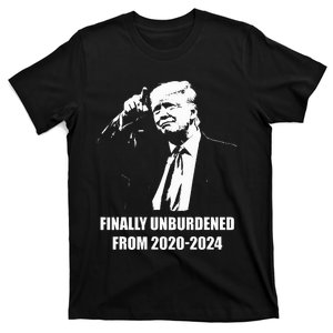 Donald Trump Wins – Finally Unburdened From 2020 2024 T-Shirt