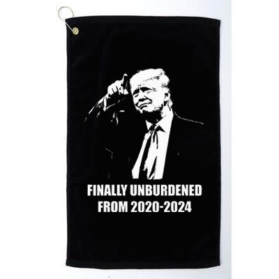 Donald Trump Wins – Finally Unburdened From 2020 2024 Platinum Collection Golf Towel