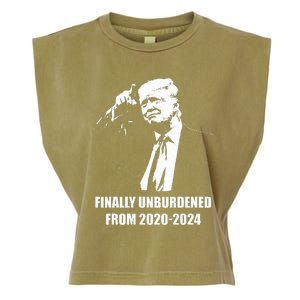 Donald Trump Wins – Finally Unburdened From 2020 2024 Garment-Dyed Women's Muscle Tee