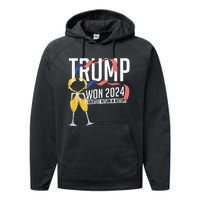 Donald Trump Won 2024 Election Inauguration Performance Fleece Hoodie