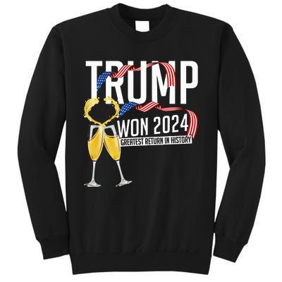 Donald Trump Won 2024 Election Inauguration Sweatshirt