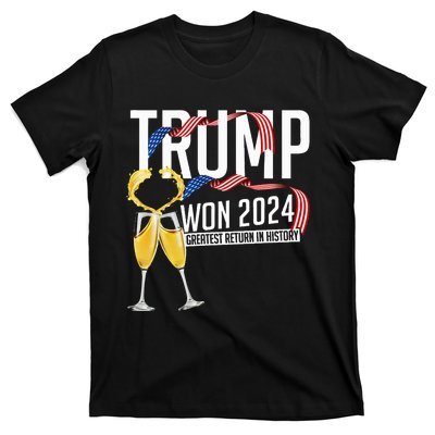 Donald Trump Won 2024 Election Inauguration T-Shirt