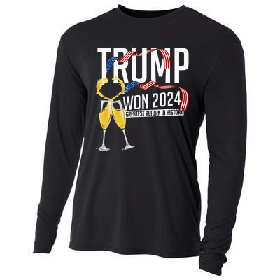 Donald Trump Won 2024 Election Inauguration Cooling Performance Long Sleeve Crew