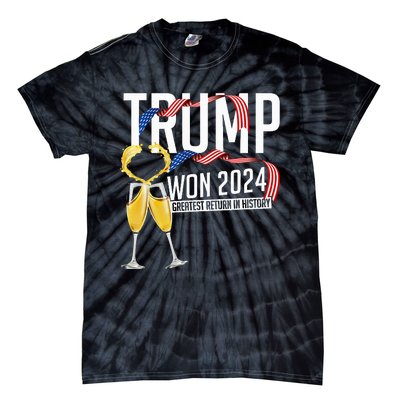 Donald Trump Won 2024 Election Inauguration Tie-Dye T-Shirt