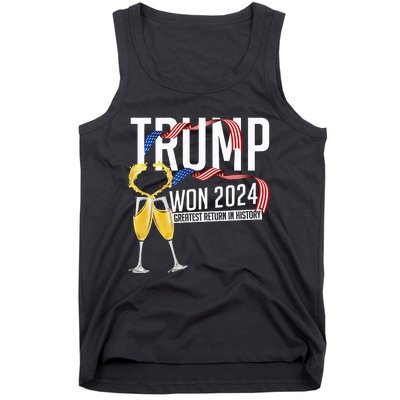 Donald Trump Won 2024 Election Inauguration Tank Top