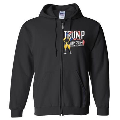 Donald Trump Won 2024 Election Inauguration Full Zip Hoodie