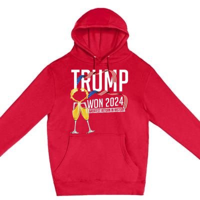 Donald Trump Won 2024 Election Inauguration Premium Pullover Hoodie