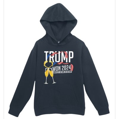 Donald Trump Won 2024 Election Inauguration Urban Pullover Hoodie