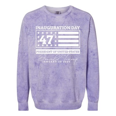 Donald Trump Won 2024 Election Inauguration Sweatshirt Colorblast Crewneck Sweatshirt