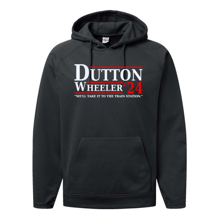 Dut Ton Wheeler 2024 We’ll Take It To The Train Station Performance Fleece Hoodie