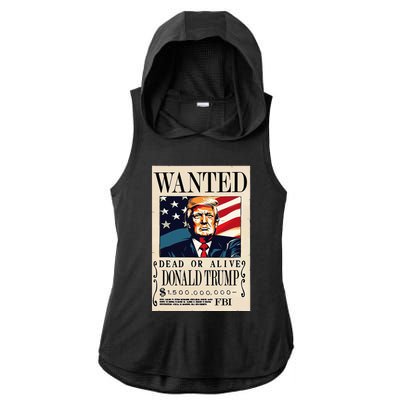 Donald Trump Wanted 1.5 Billion Funny Ladies PosiCharge Tri-Blend Wicking Draft Hoodie Tank