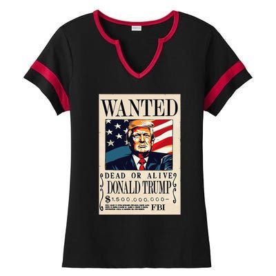 Donald Trump Wanted 1.5 Billion Funny Ladies Halftime Notch Neck Tee