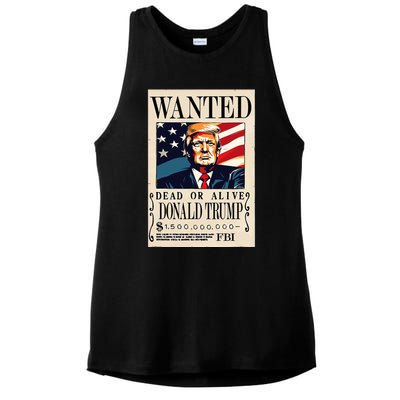 Donald Trump Wanted 1.5 Billion Funny Ladies PosiCharge Tri-Blend Wicking Tank