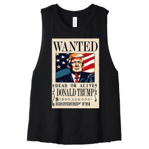 Donald Trump Wanted 1.5 Billion Funny Women's Racerback Cropped Tank