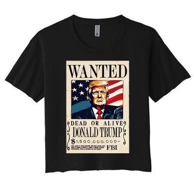 Donald Trump Wanted 1.5 Billion Funny Women's Crop Top Tee