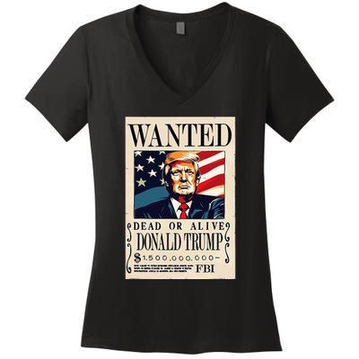 Donald Trump Wanted 1.5 Billion Funny Women's V-Neck T-Shirt