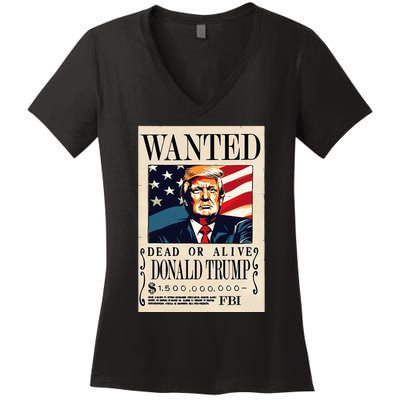 Donald Trump Wanted 1.5 Billion Funny Women's V-Neck T-Shirt