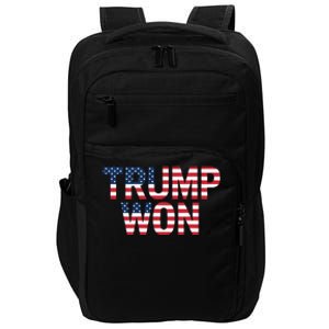 Donald Trump Won 2024 Election Republican Win Trump Won 2024 Impact Tech Backpack