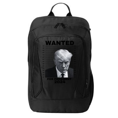 DONALD TRUMP WANTED FOR PRESIDENT 2024 President Trump Mugshot City Backpack